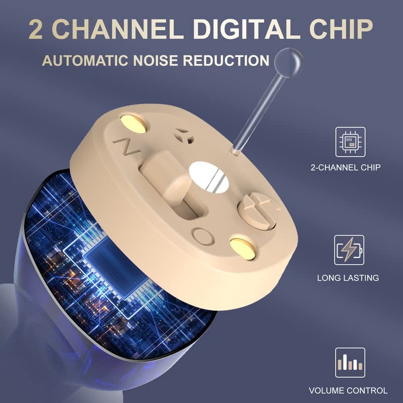 Bluetooth Hearing Aids with Noise Reduction and Rechargeable Battery Case - Image 8