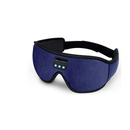 Bluetooth Sleep Mask with Silk and Weighted Design Built-In Headphones and 3D Memory Foam for Eyes - Image 1