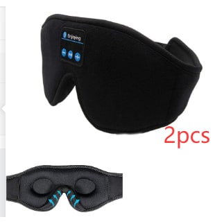 Bluetooth Sleep Mask with Silk and Weighted Design Built-In Headphones and 3D Memory Foam for Eyes - Image 2