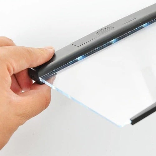 Book Light LED Portable Flat Panel Acrylic Reading Travel Battery Powered - Image 4