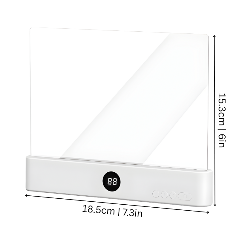 Book Light Panel LED for Reading with Digital Display and Flat Design Wall - Image 2