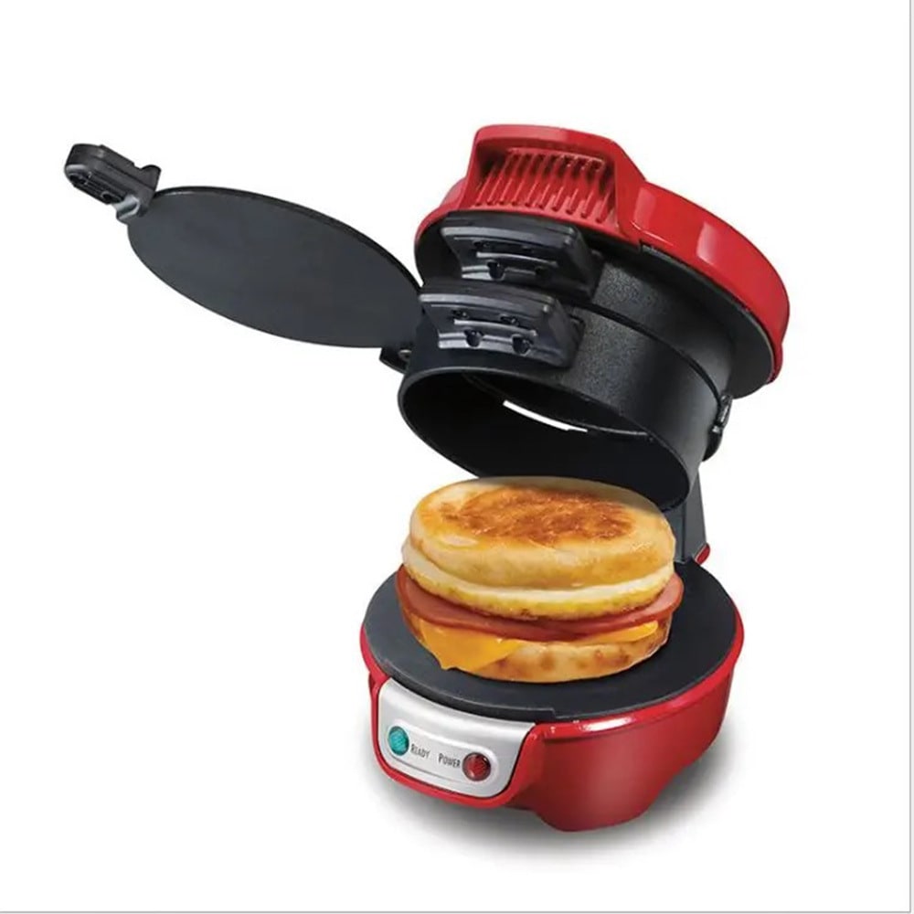 Breakfast Sandwich Maker and Panini Press Machine with Non-Stick Plates and Egg - Image 13