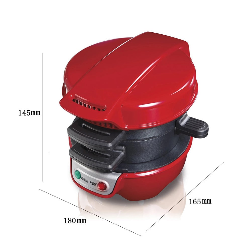 Breakfast Sandwich Maker and Panini Press Machine with Non-Stick Plates and Egg - Image 19