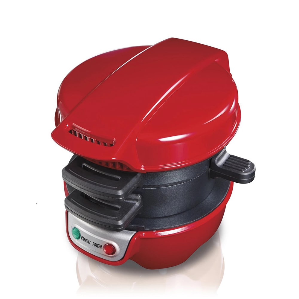 Breakfast Sandwich Maker and Panini Press Machine with Non-Stick Plates and Egg - Image 6