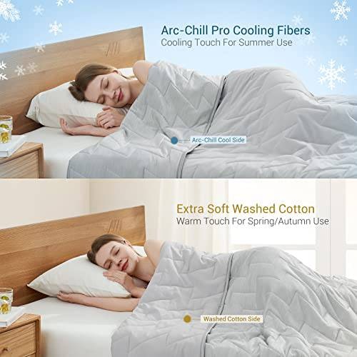 Breathable Cooling Blanket Comforter Lightweight Quilted Summer Queen Size - Image 1