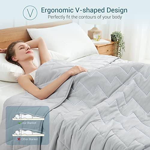 Breathable Cooling Blanket Comforter Lightweight Quilted Summer Queen Size - Image 3