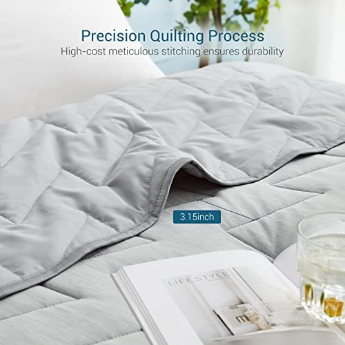 Breathable Cooling Blanket Comforter Lightweight Quilted Summer Queen Size - Image 5