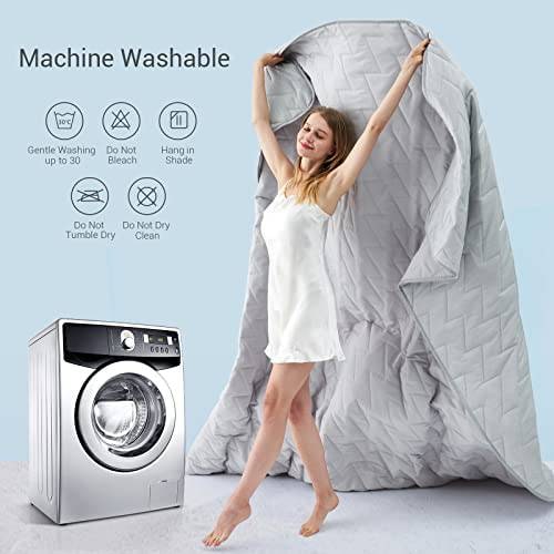 Breathable Cooling Blanket Comforter Lightweight Quilted Summer Queen Size - Image 8