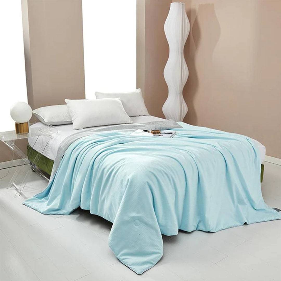 Breathable Cooling Blanket Comforter Summer Double Sided Silky Quilted Soft - Image 10