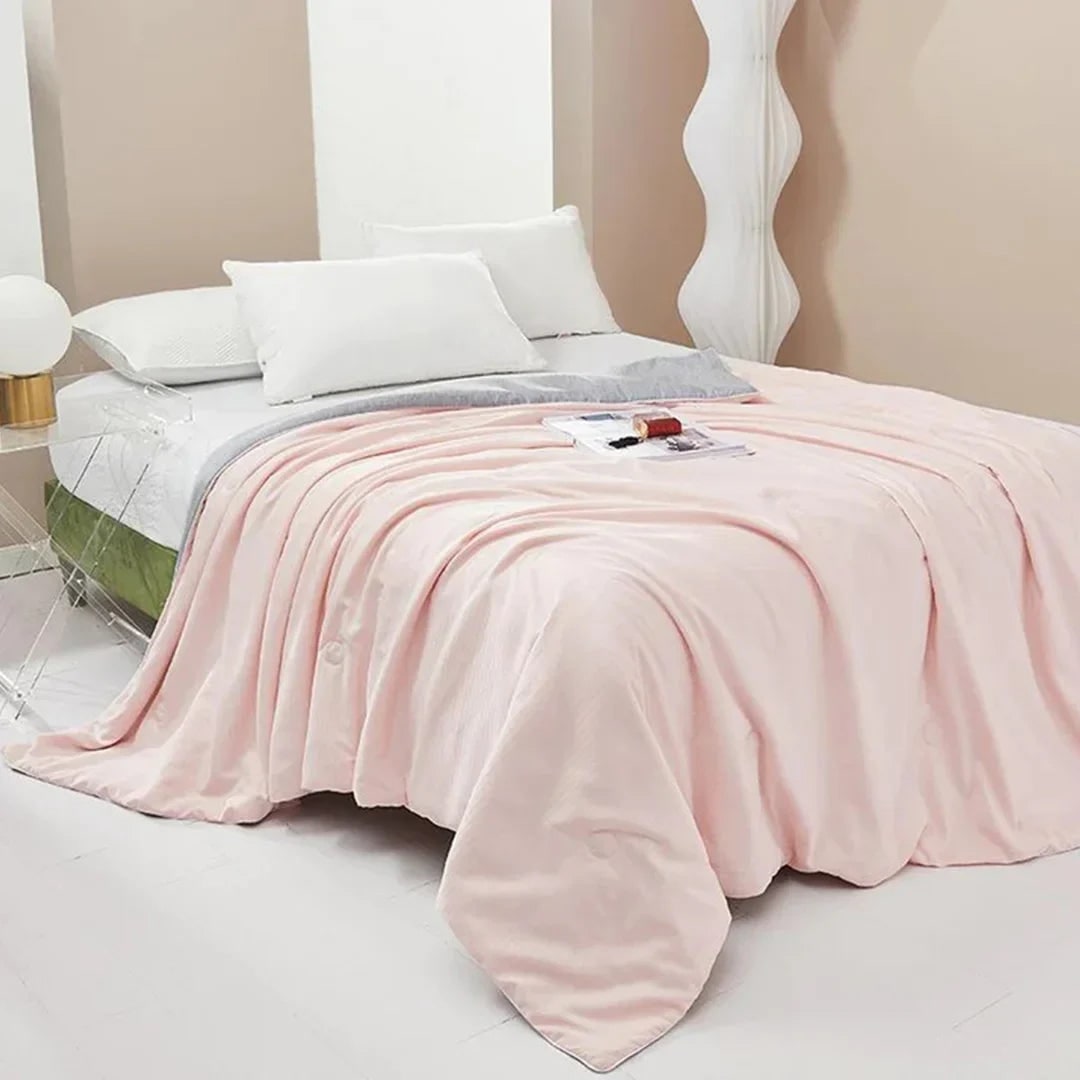 Breathable Cooling Blanket Comforter Summer Double Sided Silky Quilted Soft - Image 7