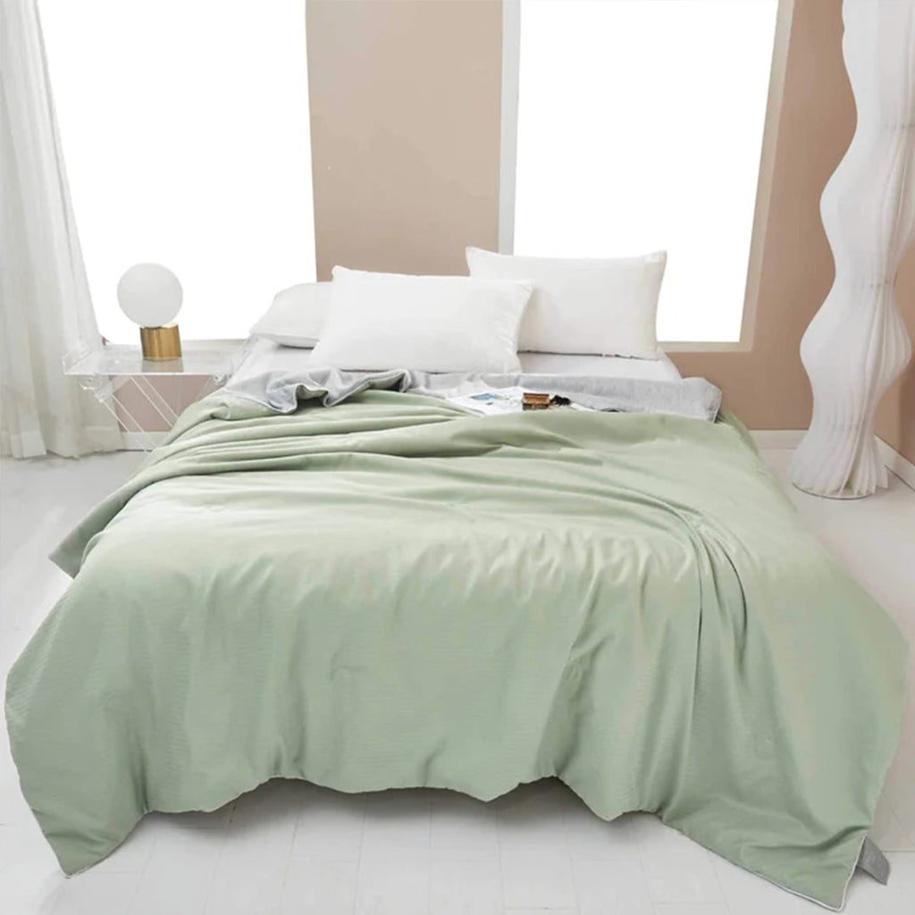 Breathable Cooling Blanket Comforter Summer Double Sided Silky Quilted Soft - Image 8