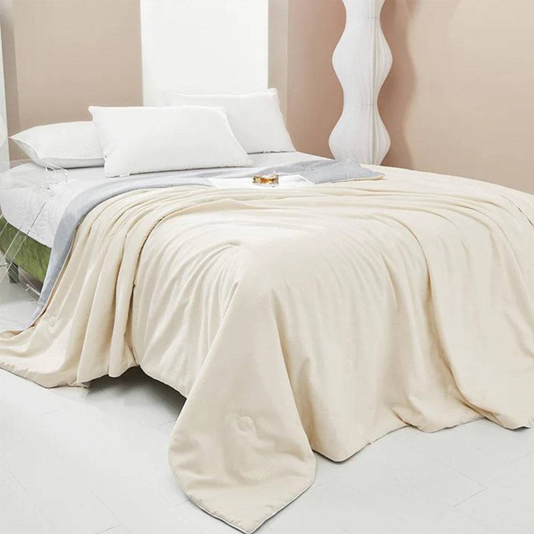 Breathable Cooling Blanket Comforter Summer Double Sided Silky Quilted Soft - Image 9