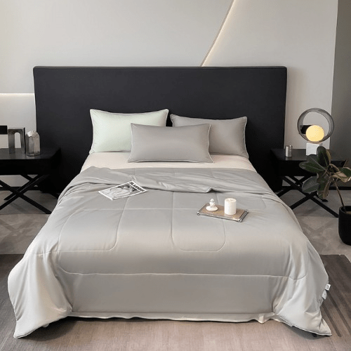 Breathable Cooling Blanket Comforter Summer Lightweight Reversible Quilted Fabric - Image 7