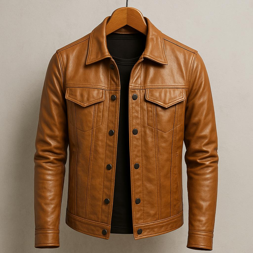Men Classic Rider Jacket in Sharp Style