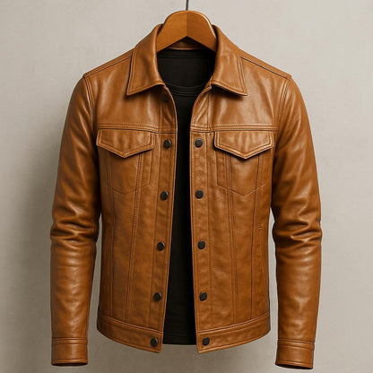 Men Classic Rider Jacket in Sharp Style
