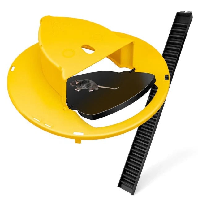 Bucket Mouse Trap with Automatic Reset and Multi-Catch Humane Ethical Design Adhesive - Image 4