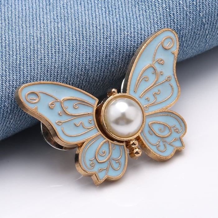 Button Pin for Pants Waist Tightener with Butterfly Design and No Sew Installation - Image 7