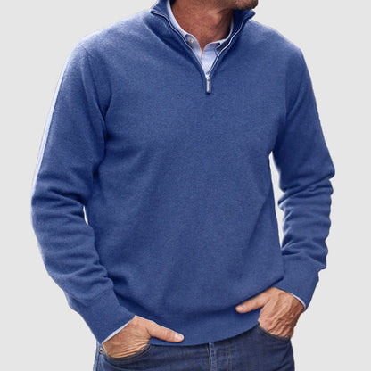 Men's Zip Sweater  Lightweight Everyday Layer with Timeless Appeal