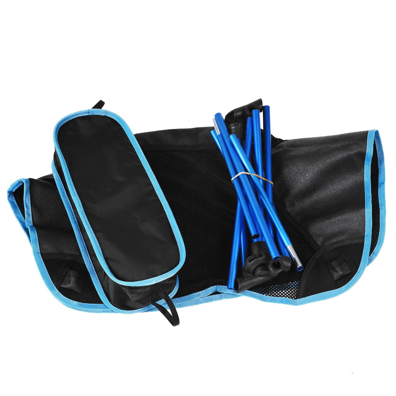 Camping Chair Folding Outdoor with Aluminum Frame and Breathable Mesh Portable Beach Lounge Seat - Image 12
