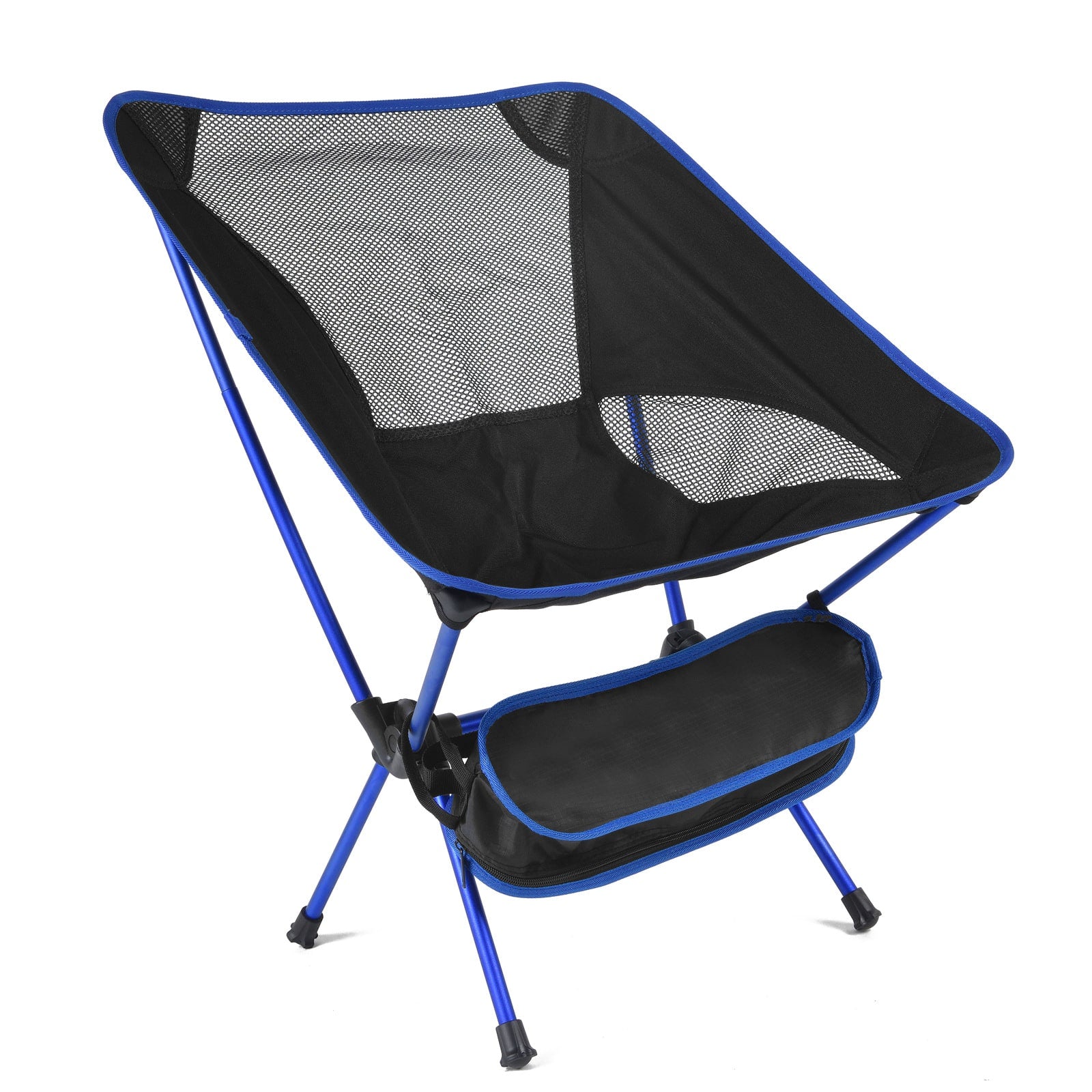 Camping Chair Folding Outdoor with Aluminum Frame and Breathable Mesh Portable Beach Lounge Seat - Image 2
