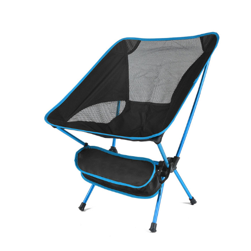 Camping Chair Folding Outdoor with Aluminum Frame and Breathable Mesh Portable Beach Lounge Seat - Image 5