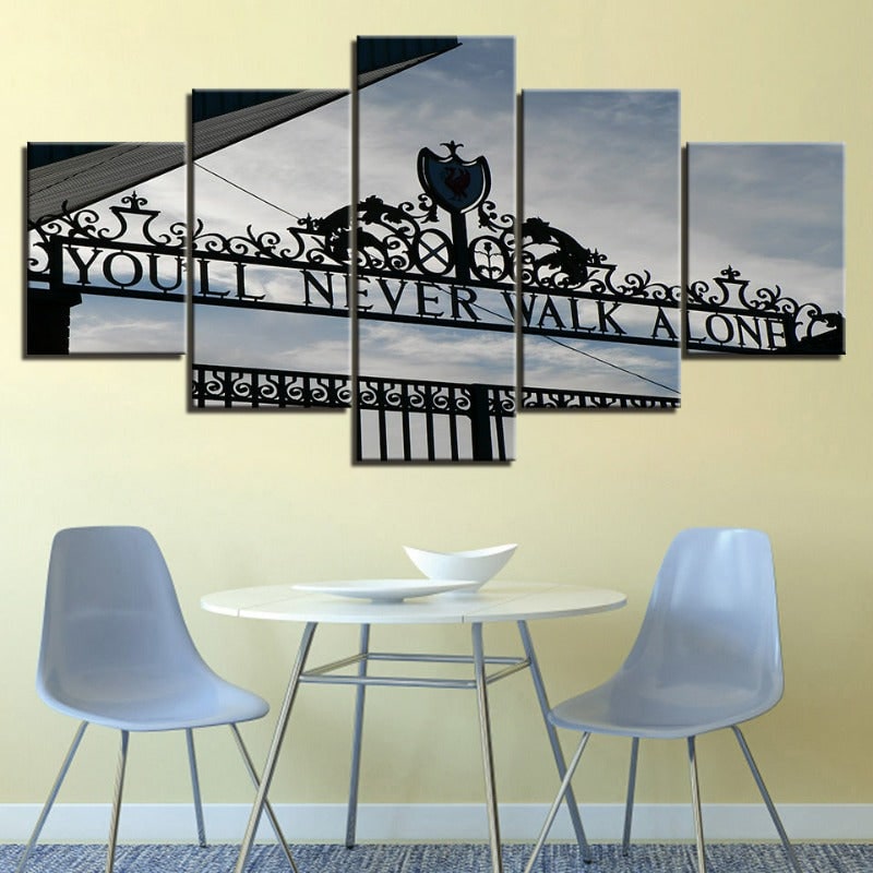 Canvas Wall Art Modern Abstract 5 Piece Split Panel Set with Gallery Wrapped Edges for Large Decor - Image 2