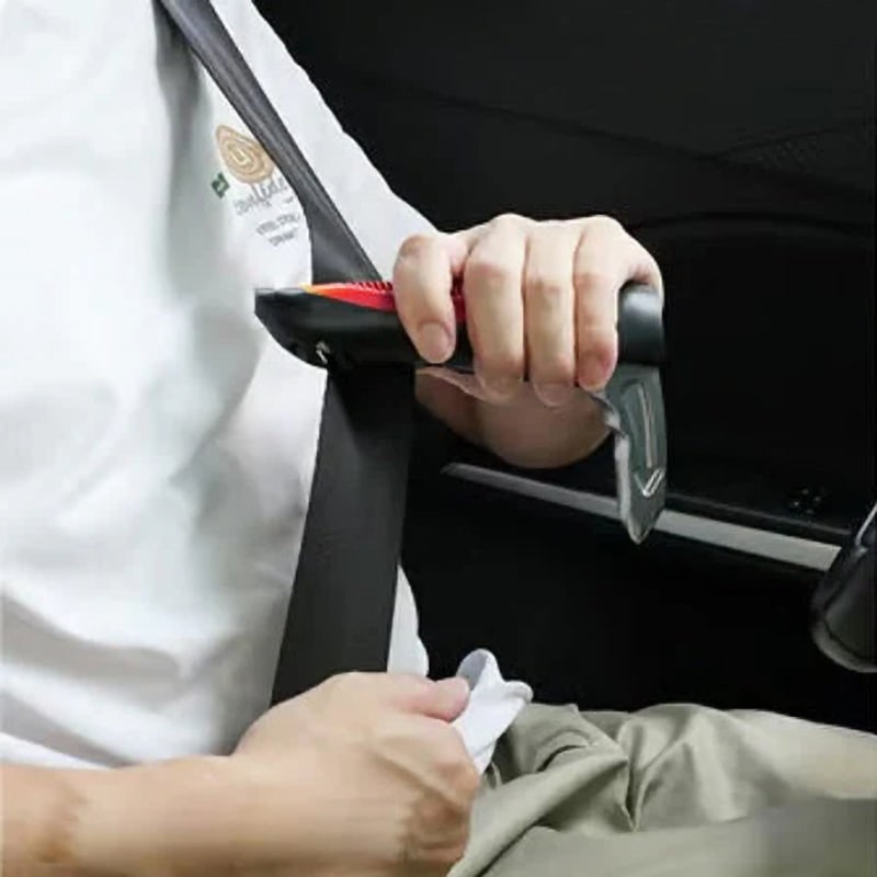 Car Assist Handle with Window Breaker and Seatbelt Cutter Emergency Tool Grab Bar - Image 10
