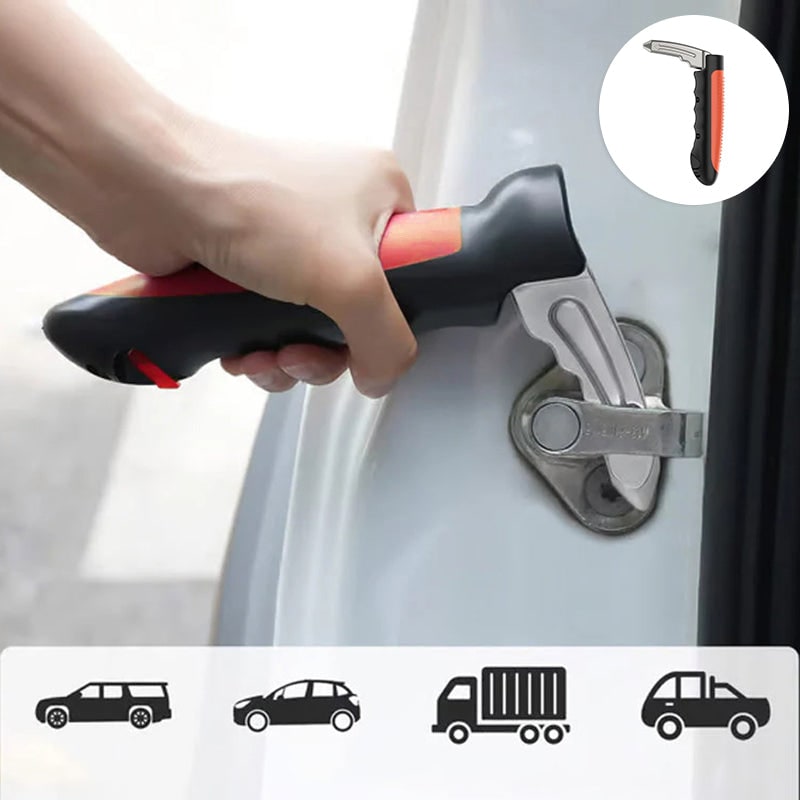 Car Assist Handle with Window Breaker and Seatbelt Cutter Emergency Tool Grab Bar - Image 11