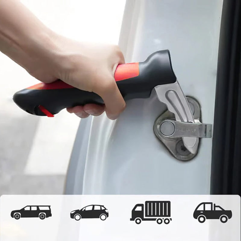 Car Assist Handle with Window Breaker and Seatbelt Cutter Emergency Tool Grab Bar - Image 6