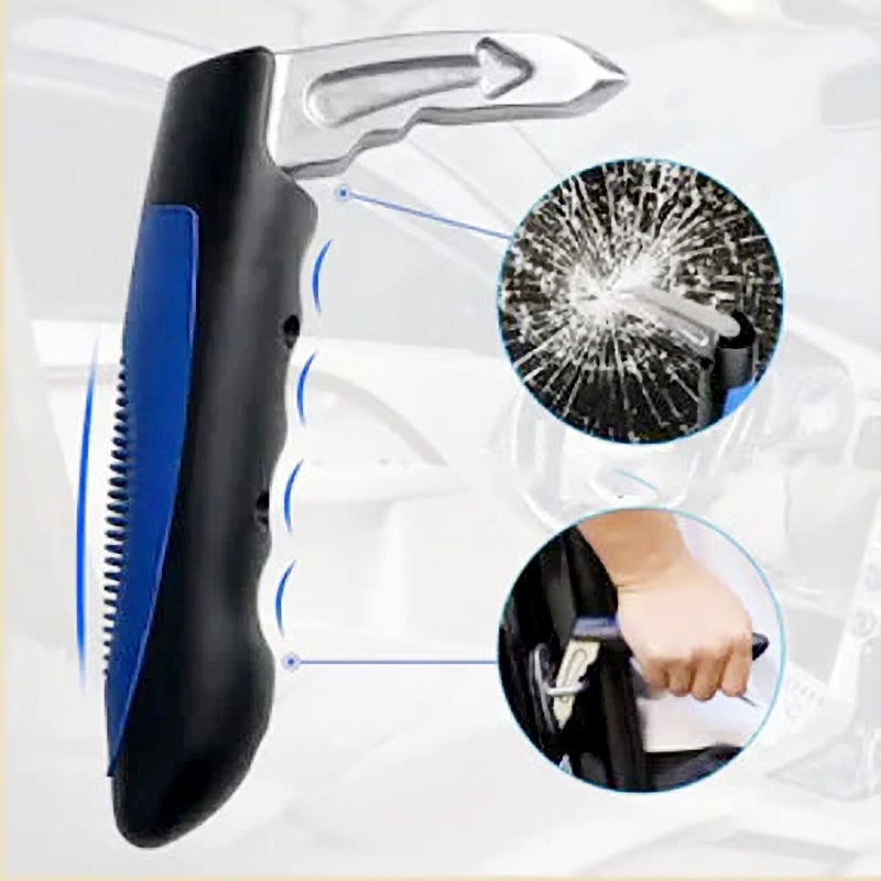 Car Assist Handle with Window Breaker and Seatbelt Cutter Emergency Tool Grab Bar - Image 9
