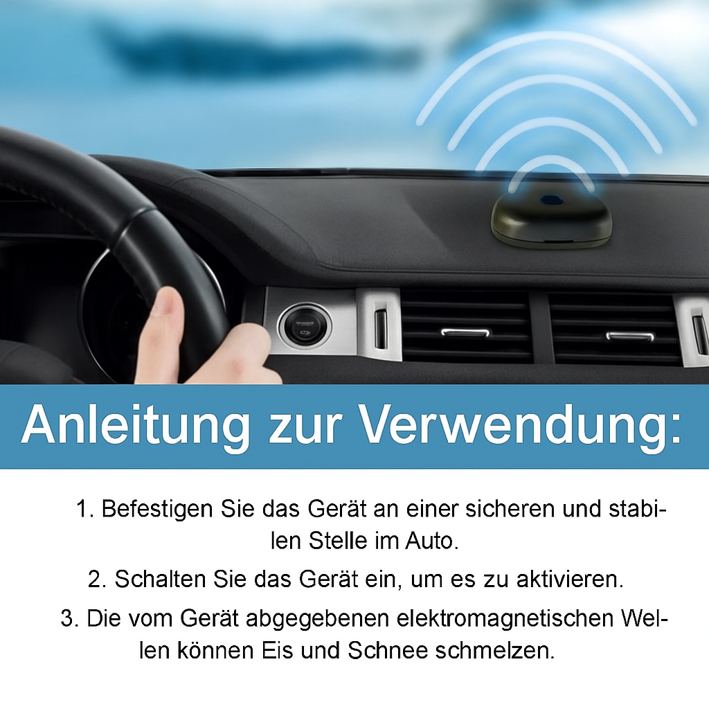 Car Deicer Electromagnetic Solar Powered Dashboard Windshield Winter Wireless LED - Image 9