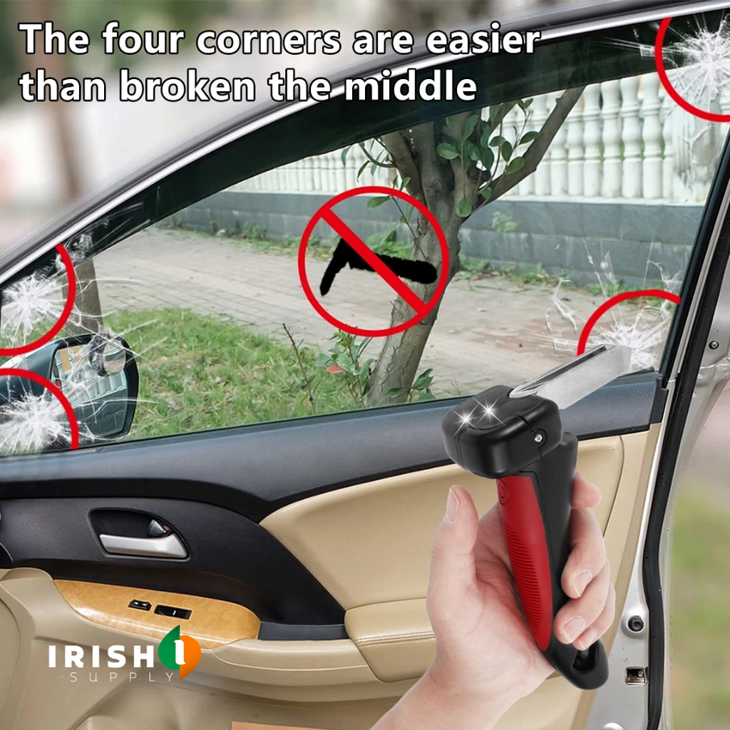 Car Door Handle Assist with Interior Grab Support and Emergency Window Breaker Inner - Image 5
