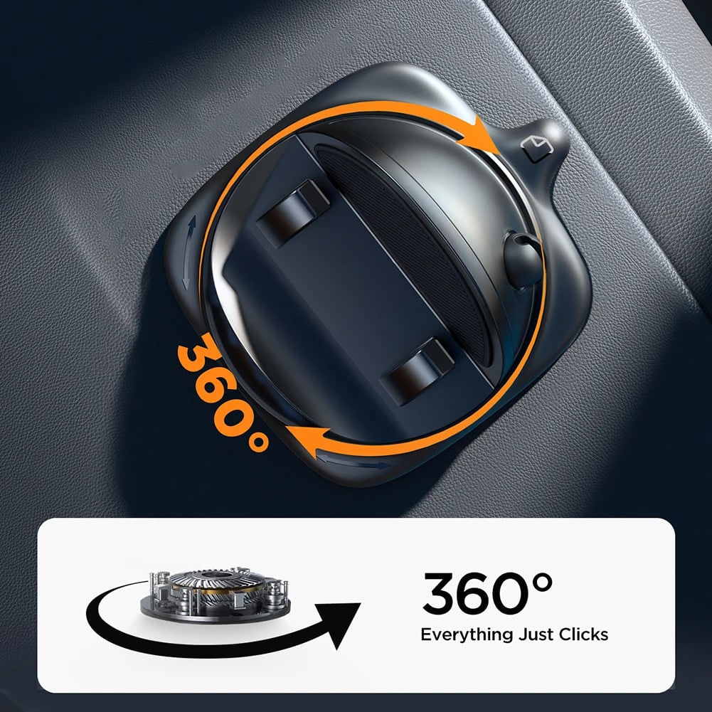 Car Phone Holder and Mount with 360-Degree Rotation for Vehicle Dashboard Cup - Image 5