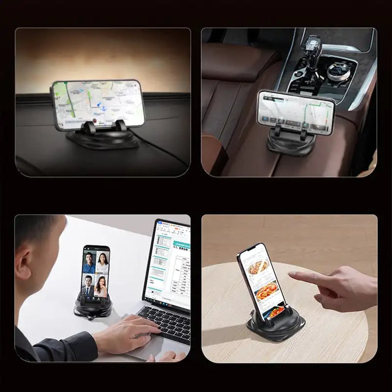 Car Phone Holder and Mount with 360-Degree Rotation for Vehicle Dashboard Cup - Image 6