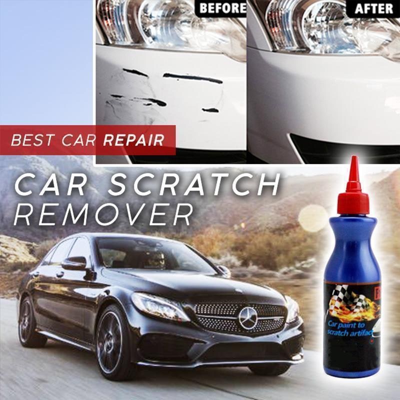 Car Scratch Remover and Paint Repair Kit with Foam Buffer Pad and Applicator Compound - Image 1