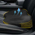 Car Seat Cushion Booster with Contoured Ergonomic Design and Breathable Mesh Cover - Image 1