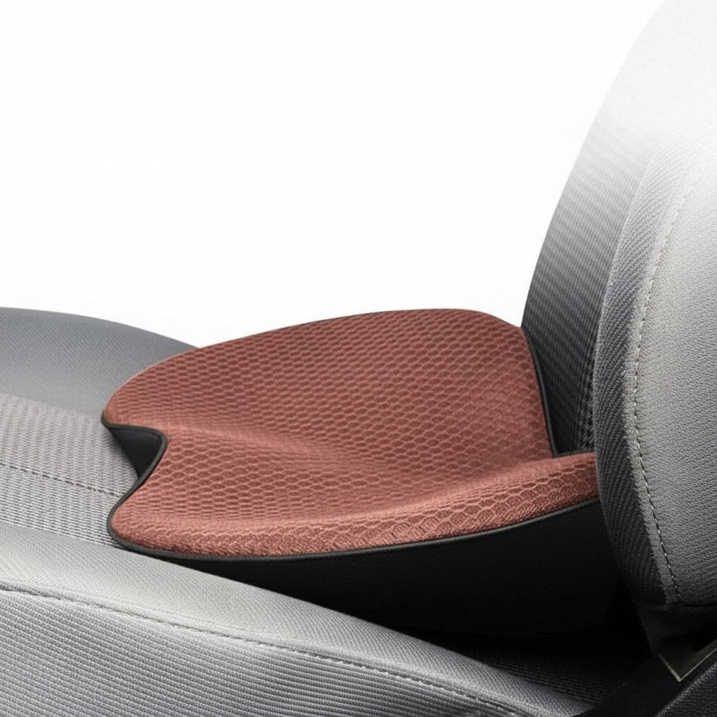 Car Seat Cushion Booster with Contoured Ergonomic Design and Breathable Mesh Cover - Image 3