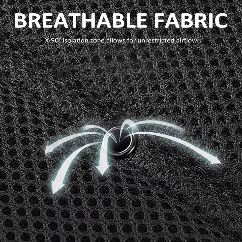 Car Seat Cushion Cooling Ventilated Breathable Mesh Faux Leather Pad - Image 3