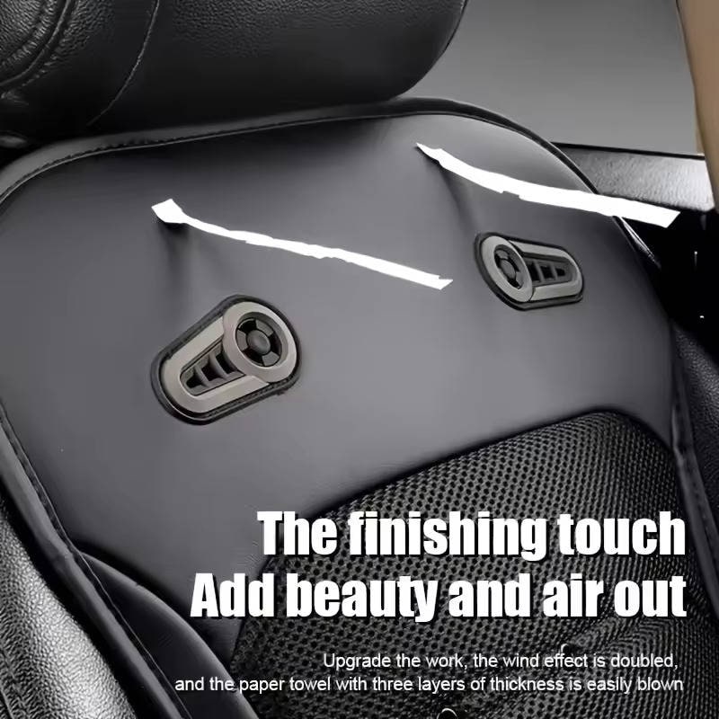 Car Seat Cushion Cooling Ventilated Breathable Mesh Faux Leather Pad - Image 4