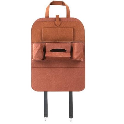 Car Seat Organizer with Backseat Storage Crevice Filler and Tissue Box Holder in Felt - Image 13
