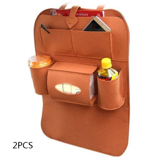 Car Seat Organizer with Backseat Storage Crevice Filler and Tissue Box Holder in Felt - Image 15