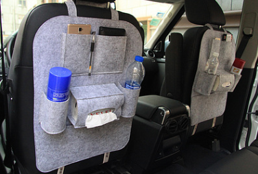 Car Seat Organizer with Backseat Storage Crevice Filler and Tissue Box Holder in Felt - Image 22