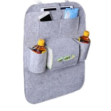 Car Seat Organizer with Backseat Storage Crevice Filler and Tissue Box Holder in Felt - Image 27