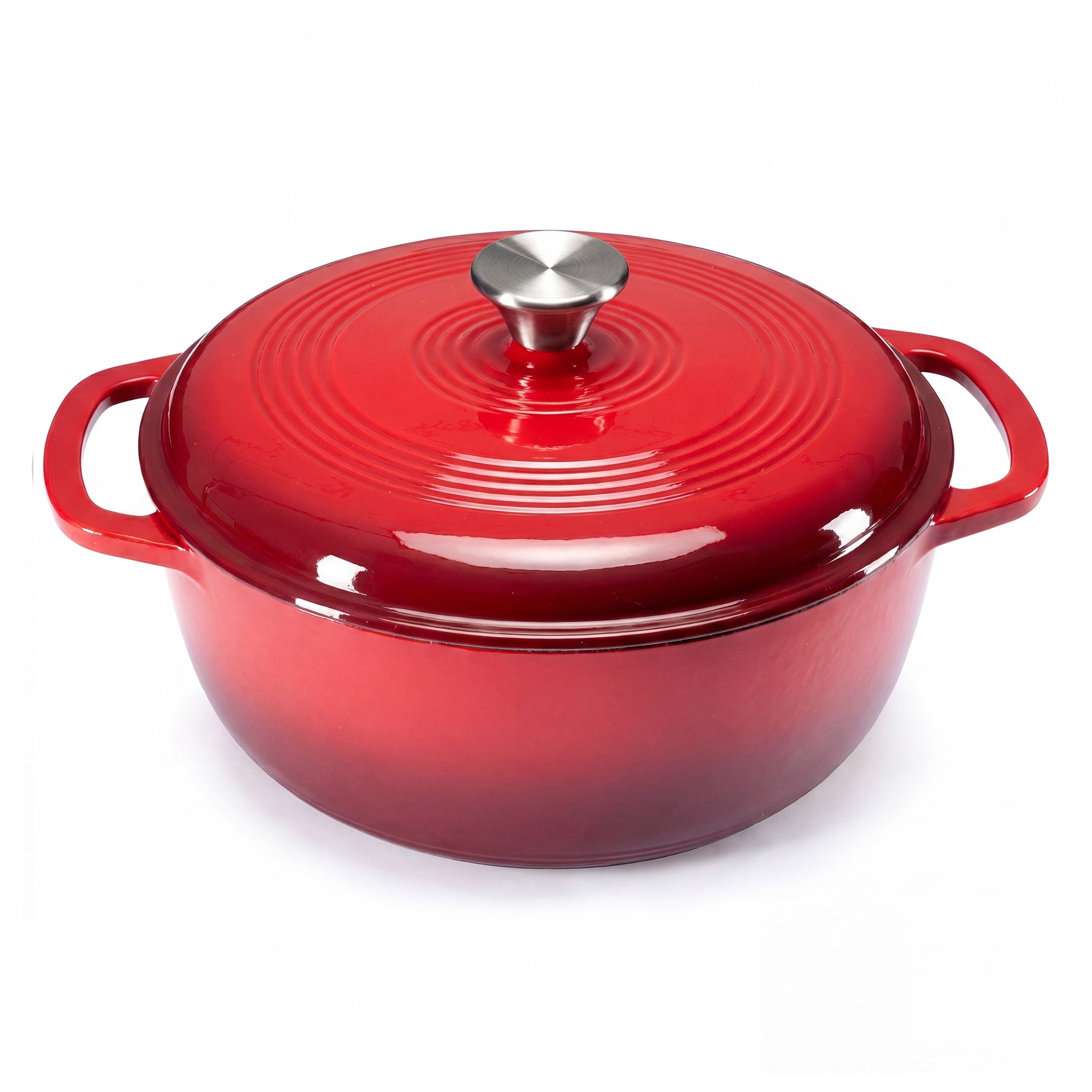 Cast Iron Dutch Oven Pot for Bread Baking and Braising with Dual Handles 6 Quart 5 - Image 1