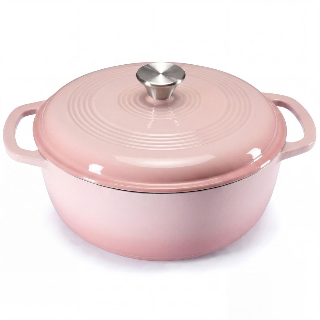 Cast Iron Dutch Oven Pot for Bread Baking and Braising with Dual Handles 6 Quart 5 - Image 2