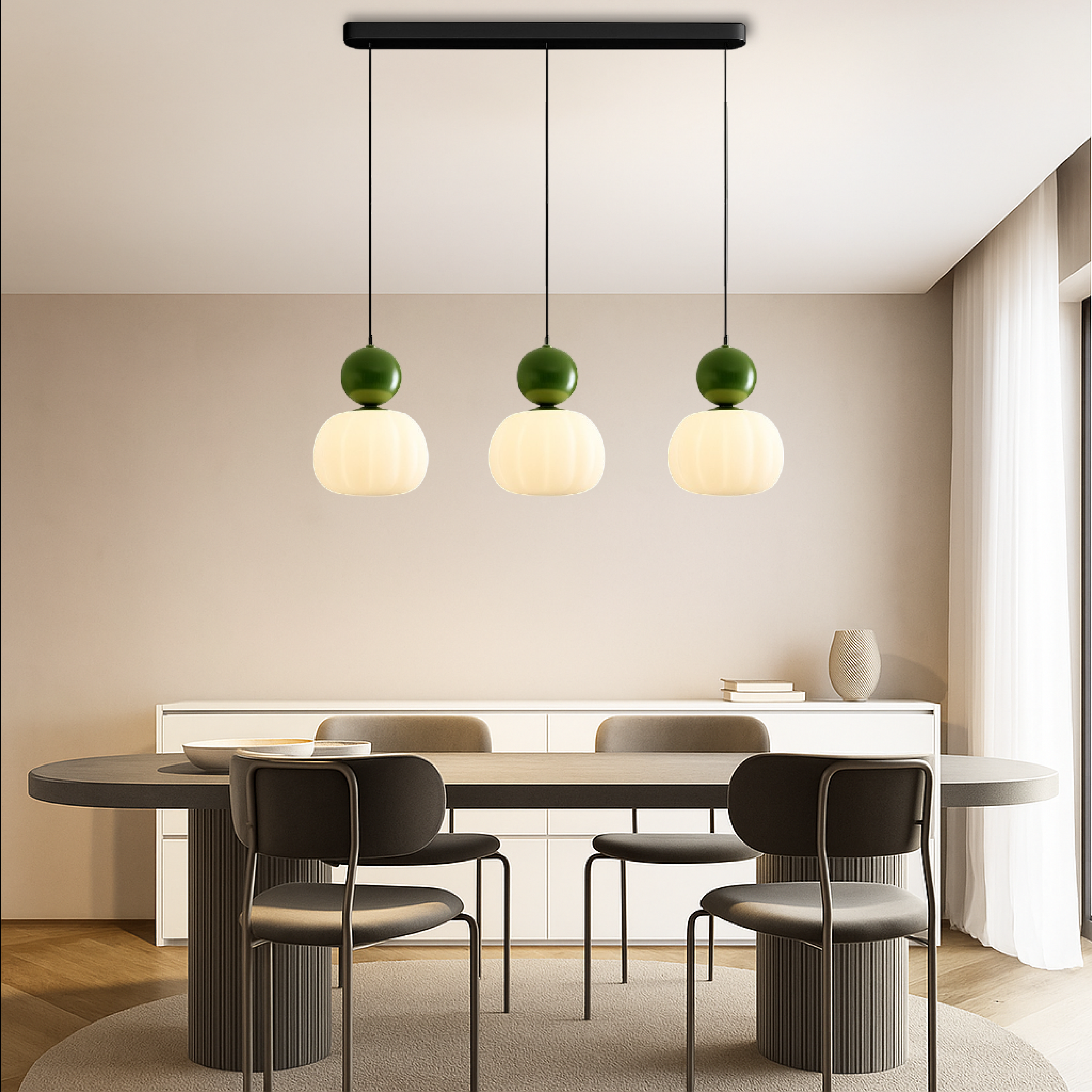 Ceiling Light Modern Pendant Hanging Decorative Translucent Diffused Lighting - Image 3
