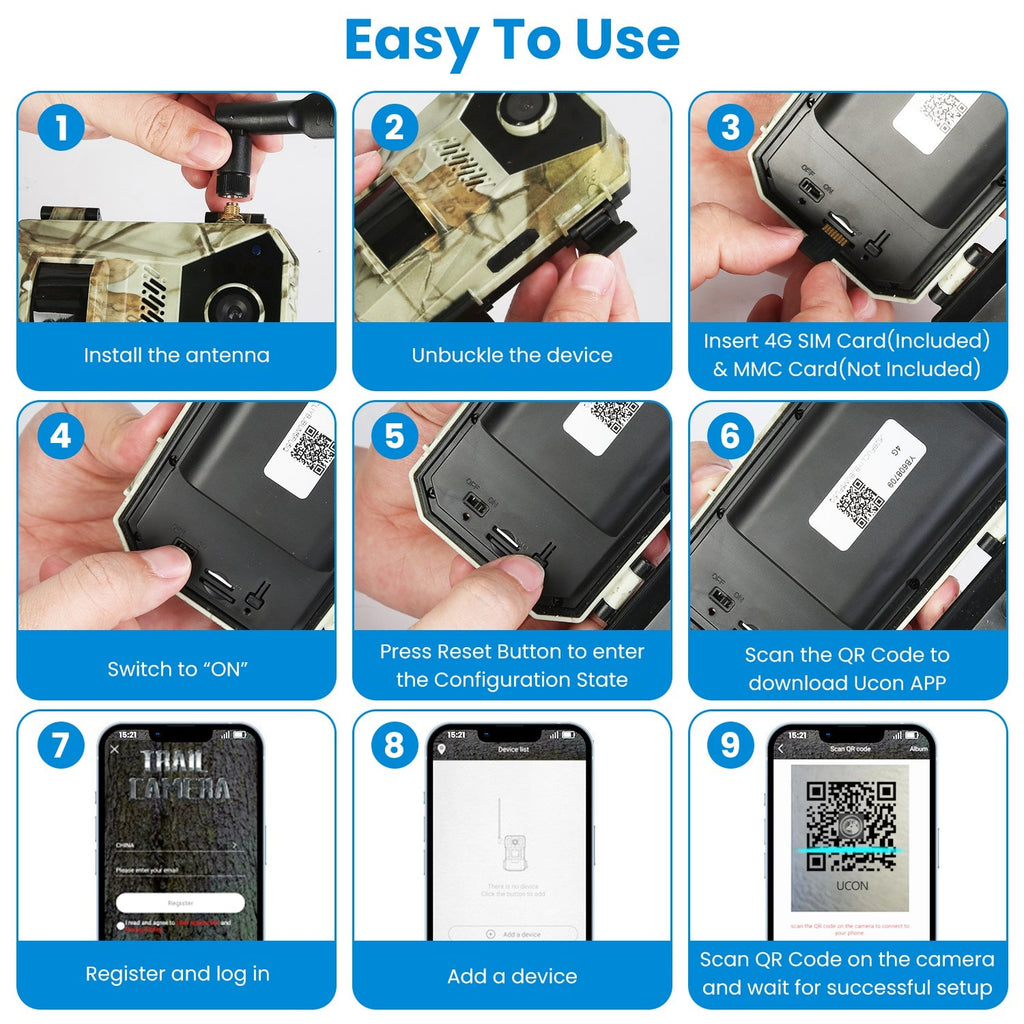 Cellular Trail Wildlife Camera with Solar Panel 4K Night Vision and Wireless Cell Connection - Image 10