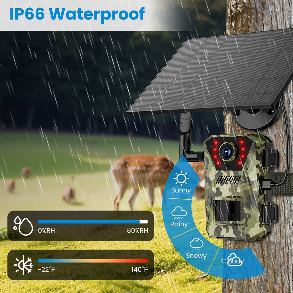 Cellular Trail Wildlife Camera with Solar Panel 4K Night Vision and Wireless Cell Connection - Image 12