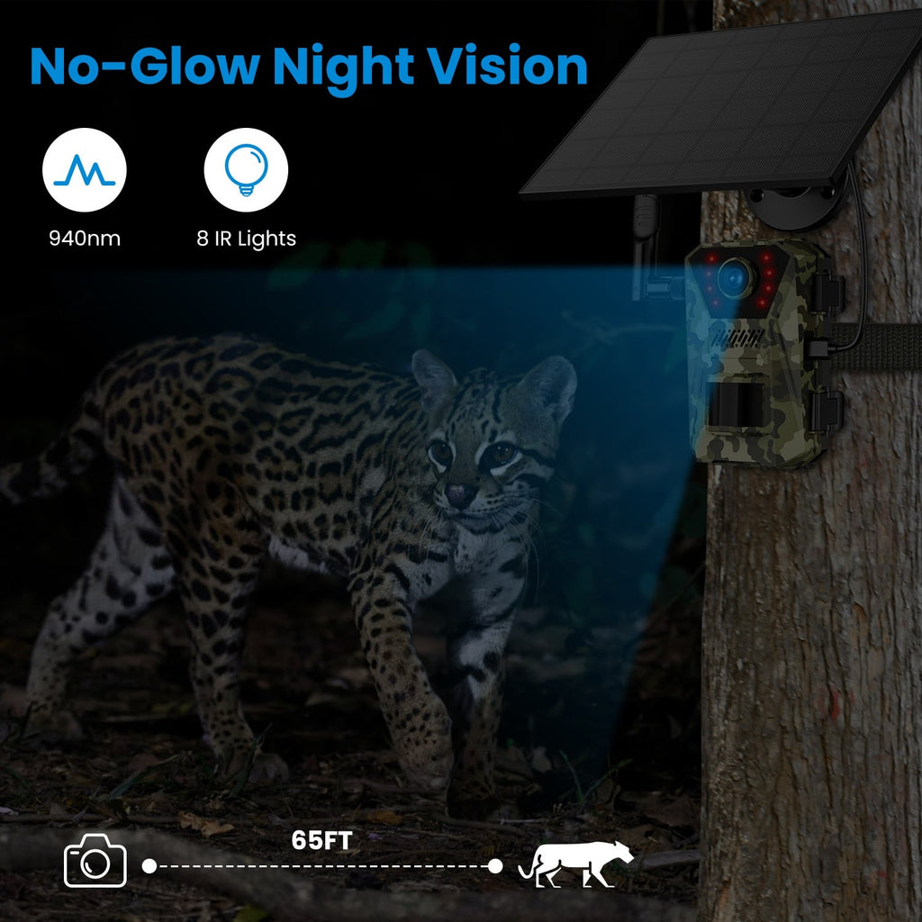 Cellular Trail Wildlife Camera with Solar Panel 4K Night Vision and Wireless Cell Connection - Image 18
