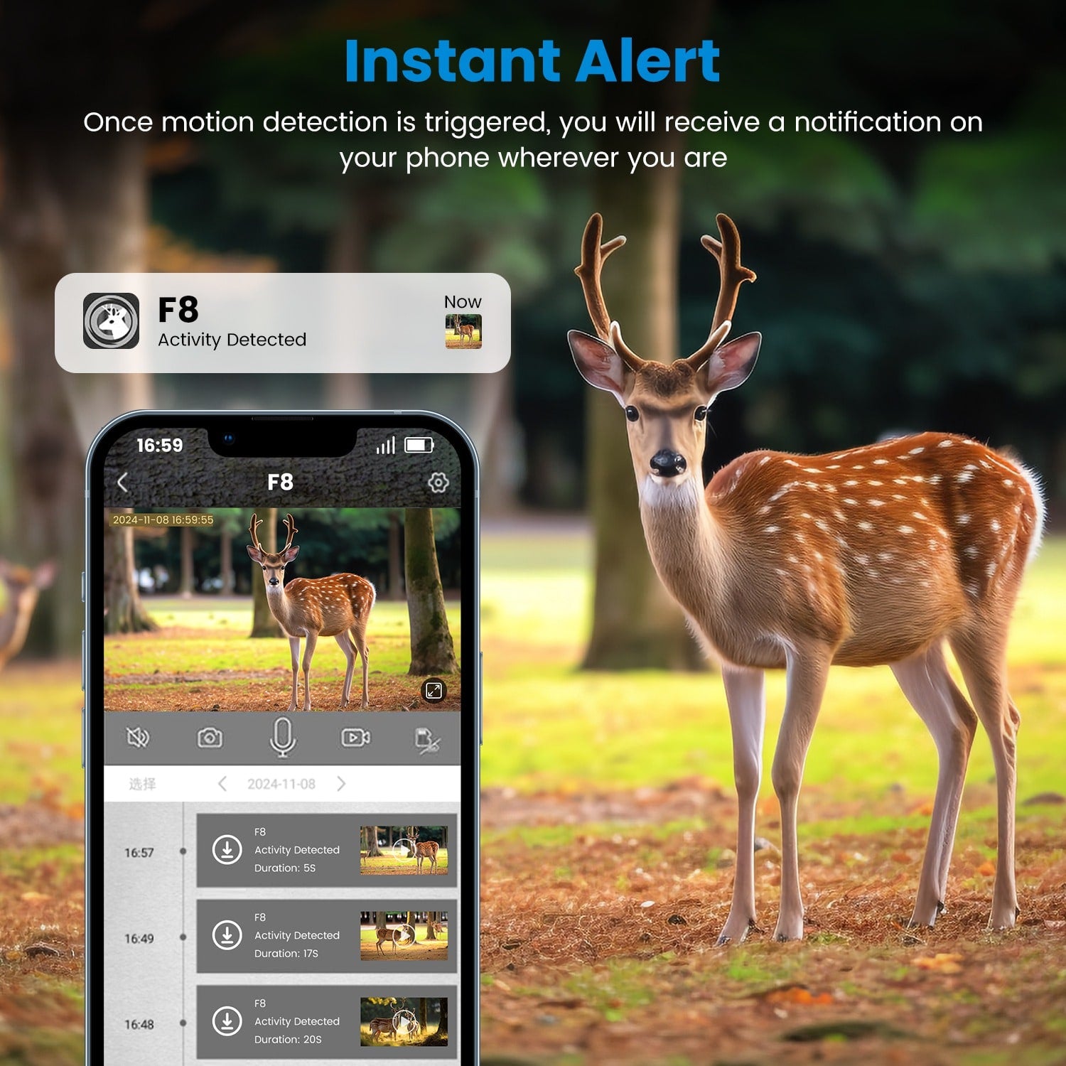 Cellular Trail Wildlife Camera with Solar Panel 4K Night Vision and Wireless Cell Connection - Image 7